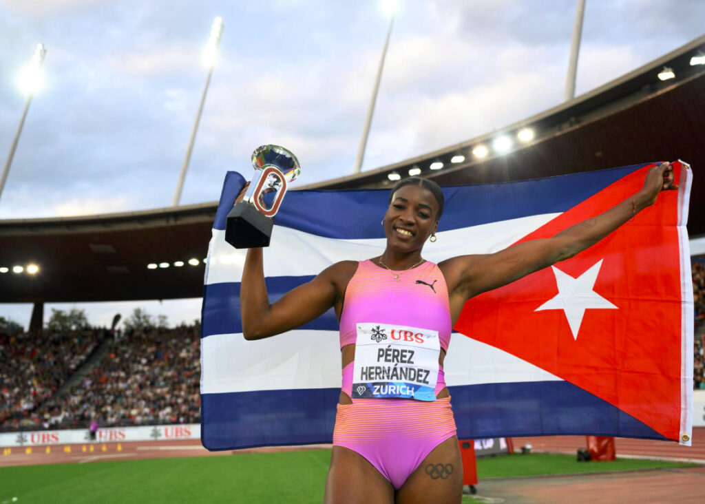 Leyanis Pérez retiene el Diamante y Cuba domina el salto triple en Zurich