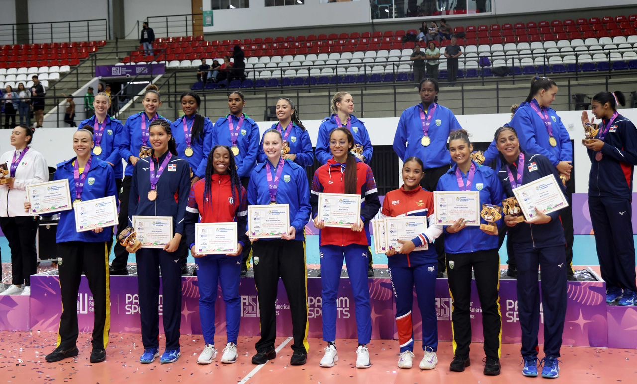 Atletas de Centroamérica y el Caribe brillan en los premios individuales del voleibol femenino en Asunción 2025